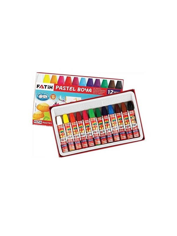 Fatih Pastel Boya 12 Renk Yağlı Pastel Boya Pastel Boya 12 Renk