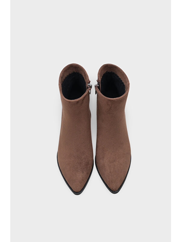 Silva Kadın Sivri Burun Kahverengi Bot - Görsel 7