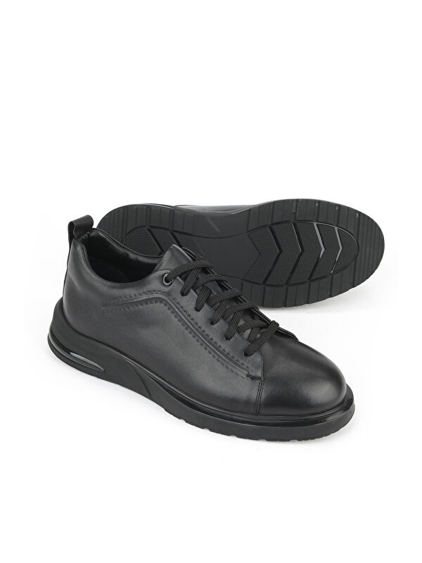 Erkek Hakiki Deri Ayakkabı 1531025Z2058 Siyah - Görsel 5