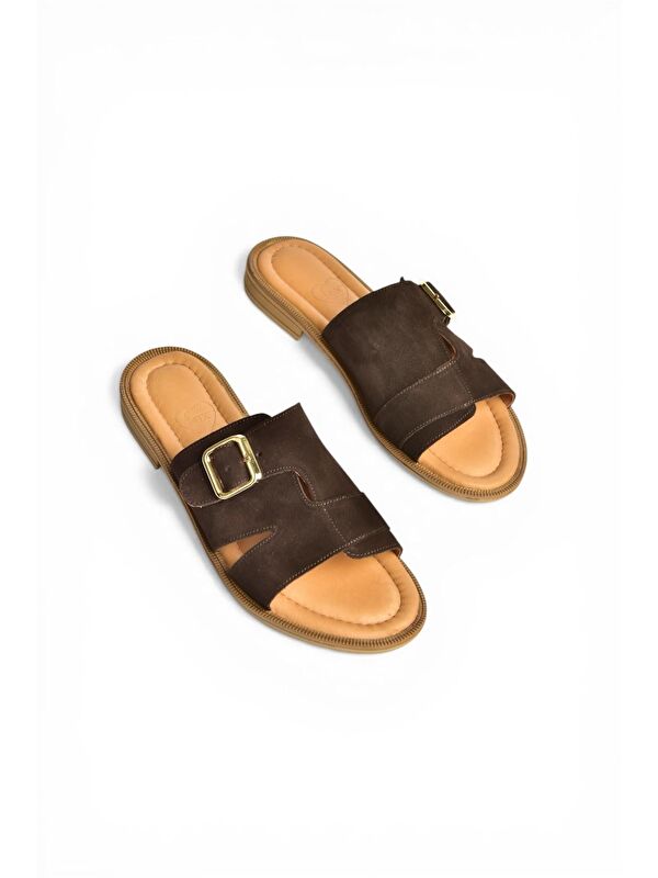 Fox Shoes Kahverengi Kadın Terlik Y944791002