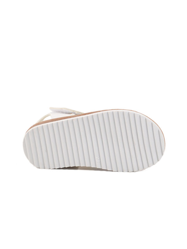 Beyaz Cırtlı Hafif Unisex Çocuk Sandalet 17373 B - Görsel 6