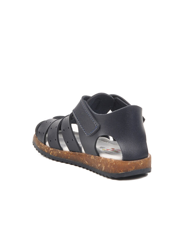 Lacivert Cırtlı Hafif Unisex Çocuk Sandalet 17370 B - Görsel 5