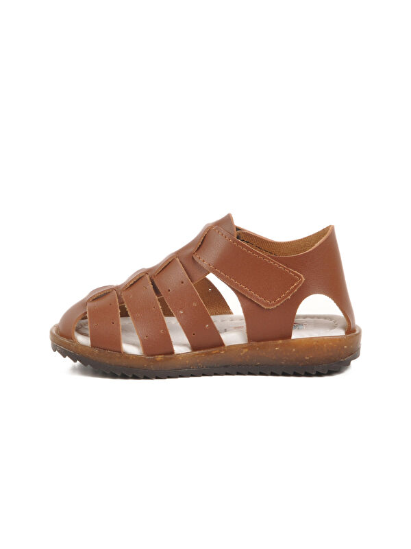 Taba Cırtlı Hafif Unisex Çocuk Sandalet 17370 B - Görsel 3