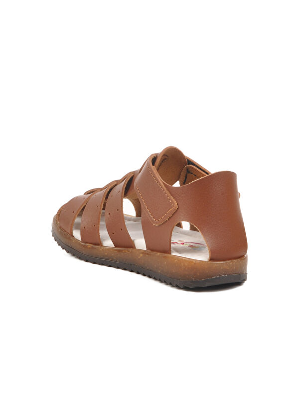 Taba Cırtlı Hafif Unisex Çocuk Sandalet 17370 B - Görsel 5