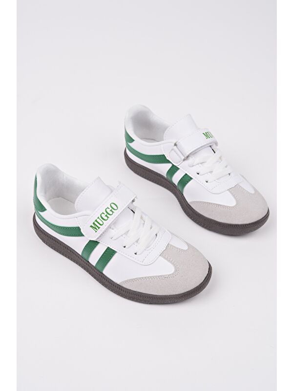 DUDLEY Günlük Ortopedik Bağcıklı Ve Cırtlı Çocuk Sneaker Spor Ayakkabı - Görsel 3