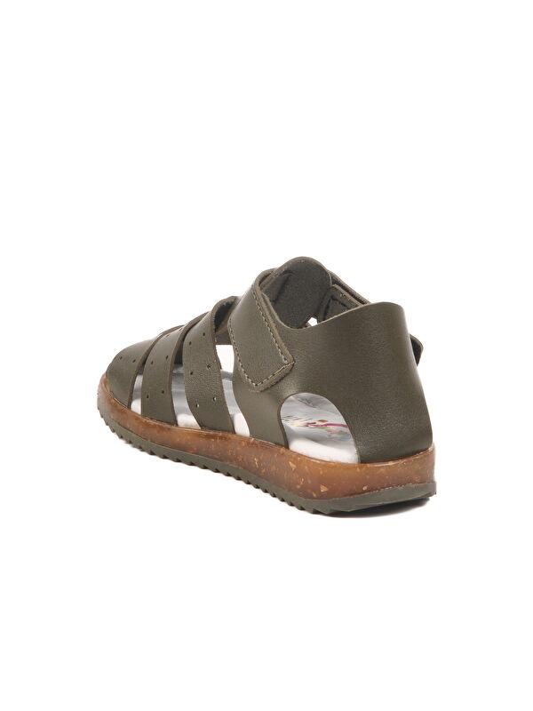 Haki Cırtlı Hafif Unisex Çocuk Sandalet 17370 B - Görsel 5