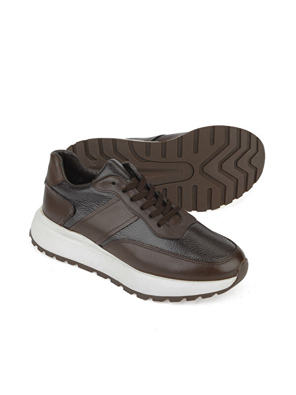 Erkek Hakiki Deri Ayakkabı 1531023Z1001 Kahve - Görsel 5