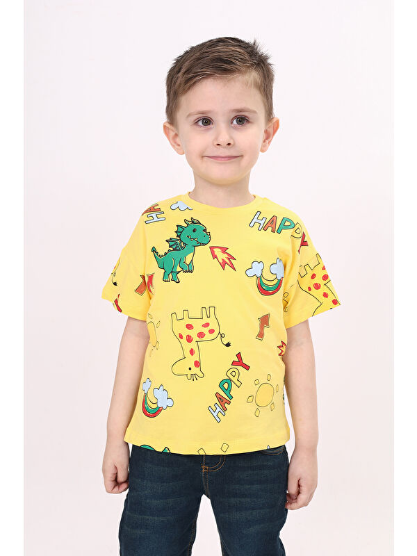 Toontoykids Erkek Çocuk Baskılı Tişört