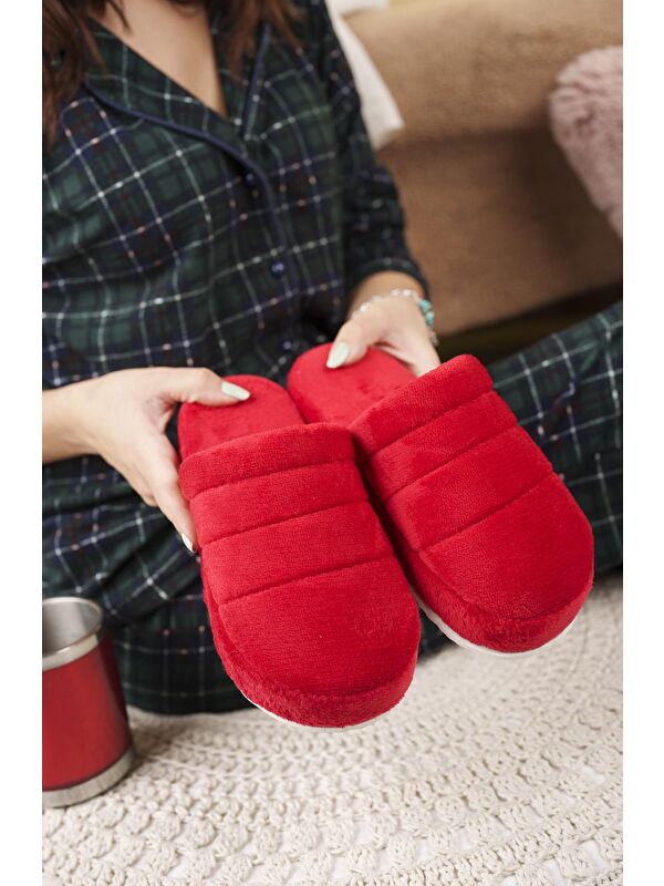 3'lü Paket Kapalı Kadın Terlik Ev Terliği - Görsel 7