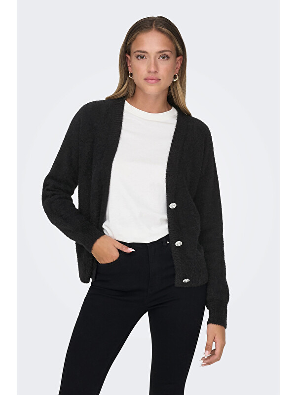 Only Onlella Regular Fit Örme V Yaka Kadın Hırka 15259564