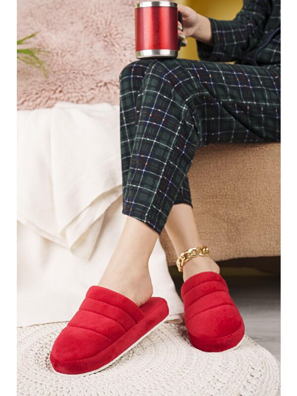 3'lü Paket Kapalı Kadın Terlik Ev Terliği - Görsel 8