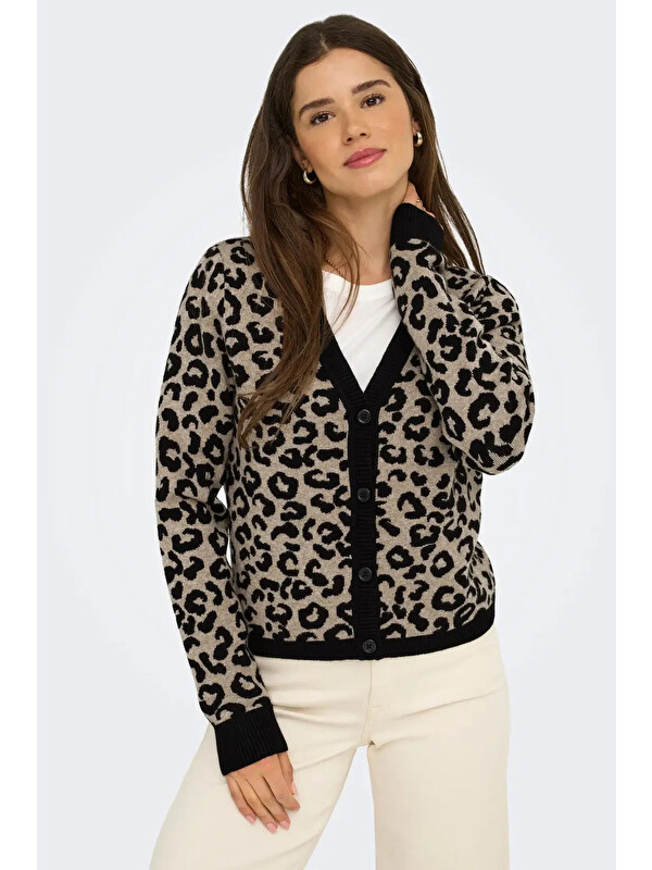 Only Onlleo Regular Fit V Yaka Kadın Hırka 15349819