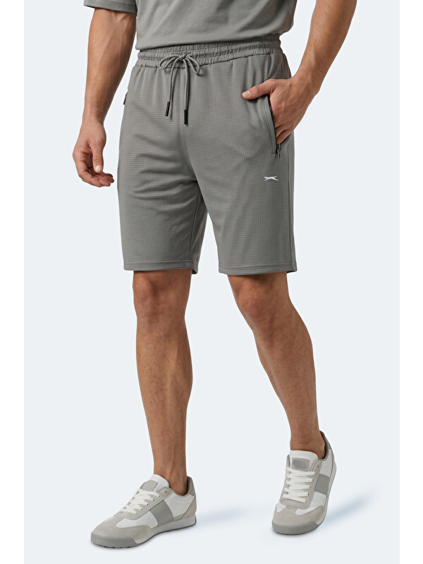 SLAZENGER HYPERBOLT I Erkek Cepli Fıtness Koyu Gri Şort