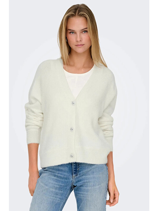 Only Onlella Regular Fit Örme V Yaka Kadın Hırka 15259564