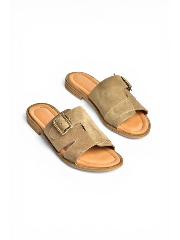 Fox Shoes Vizon Kadın Terlik Y944791002