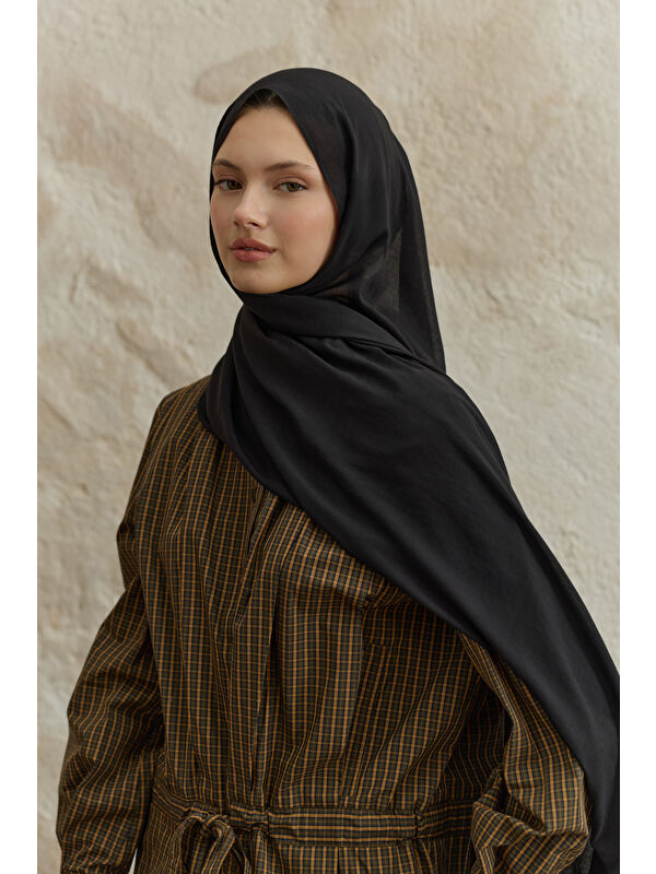 QEF Soft Line Pamuk Şal Siyah