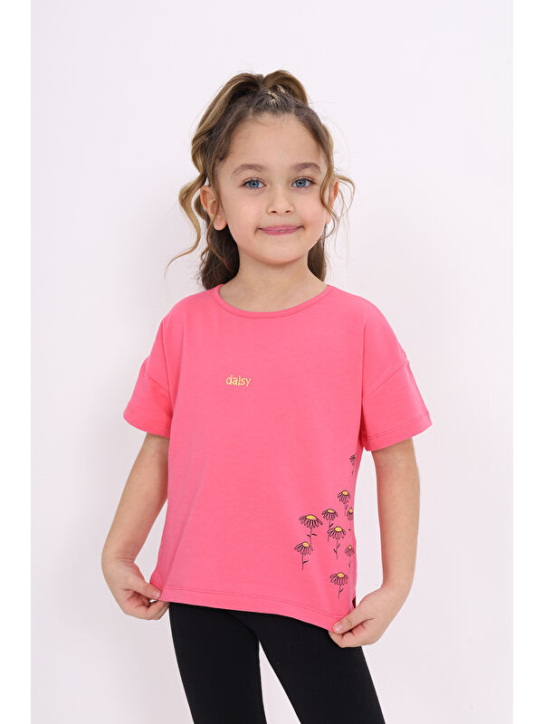 Toontoykids Kız Çocuk Nakışlı Tişört