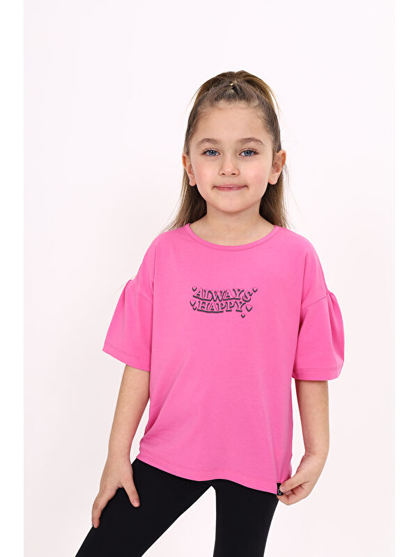 Toontoykids Kız Çocuk Baskılı Tişört