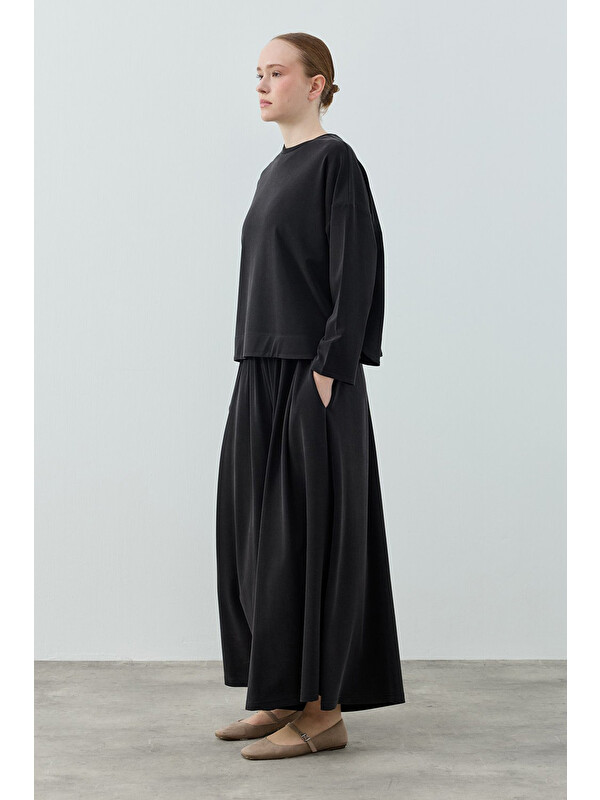 Remsa Basic Bambu Pantolonlu Takım 1804 Siyah