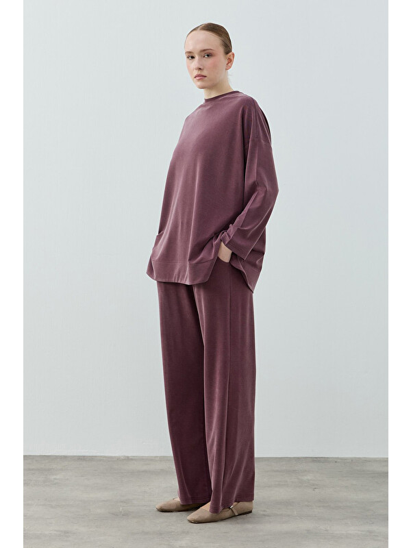 Remsa Bambu Comfi Pantolonlu Takım 1805 Bordo