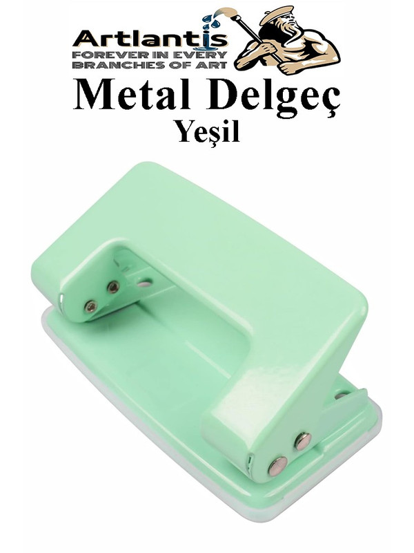 Artlantis Delgeç Metal Pastel Renkli 10 Sayfa 1 Adet Enerji Tasaruflu Delegeç Perfaratör Kağıt Delgeci 1 Paket
