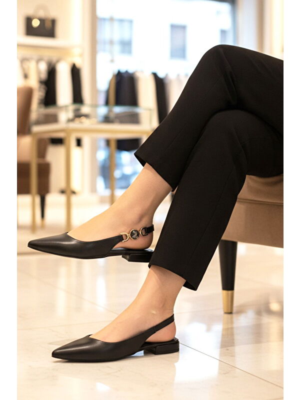 Ayakmod Siyah Ayakmod Hafif Kadın Babet 312573 Z