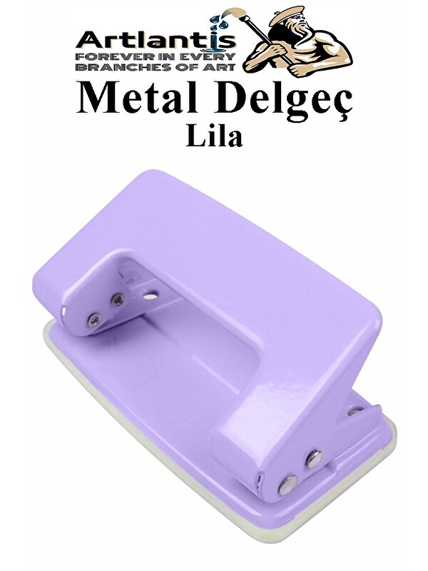 Artlantis Delgeç Metal Pastel Renkli 10 Sayfa 1 Adet Enerji Tasaruflu Delegeç Perfaratör Kağıt Delgeci 1 Paket