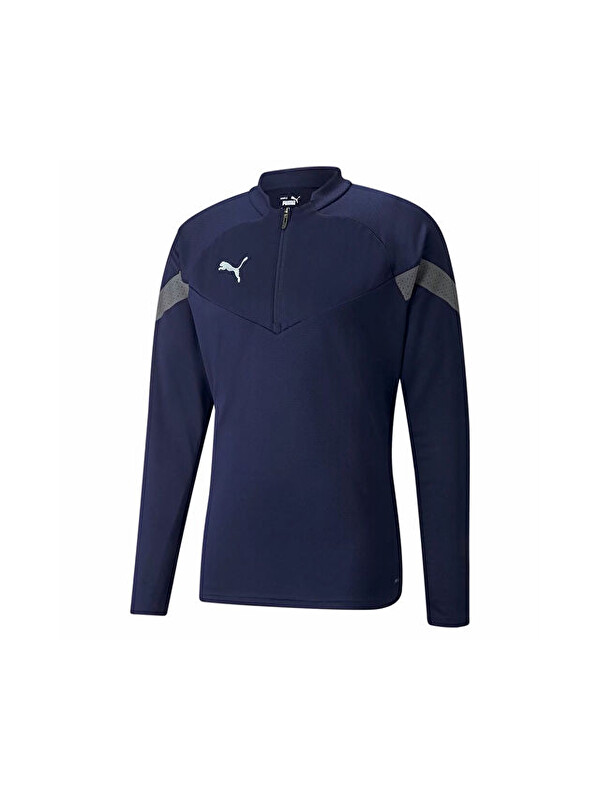 Puma Teamfinal Training 1/4 Zip Top Erkek Futbol Antrenman Ceketi 65737506 Lacivert
