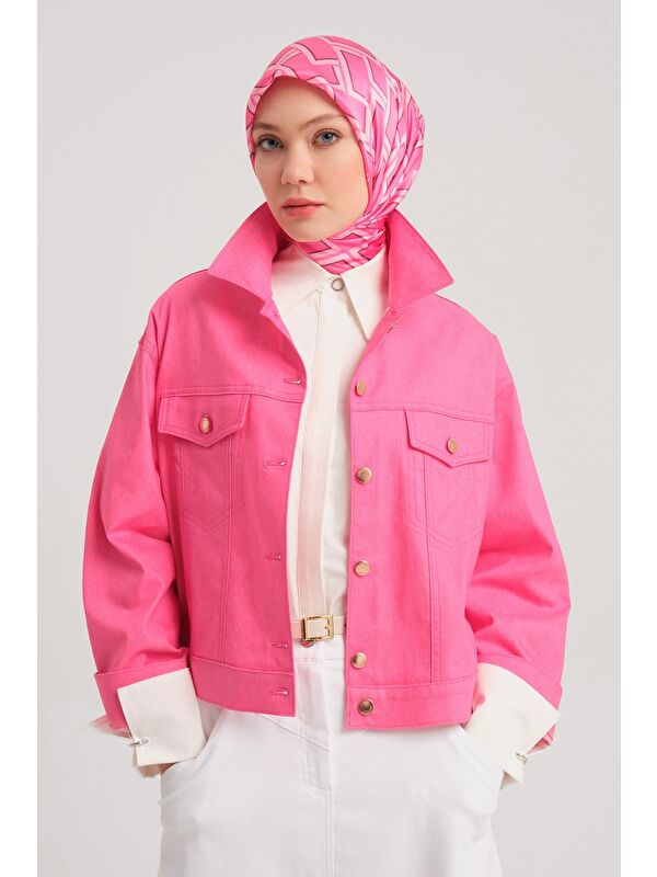 ARMİNE Kısa Denim Ceket 24Y5405 Orkide