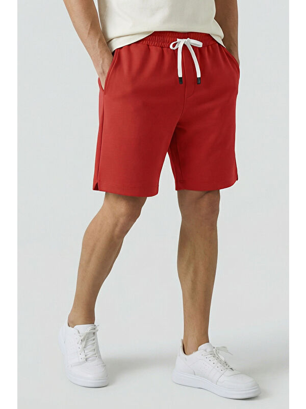 Tommylife Fiesta  Standart Fit Basic Arka Cepli Erkek Şort - 88314