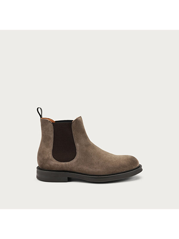 Frau Erkek Bot 73A3 WAXY Ankle Boot Visone (Dark Beige)