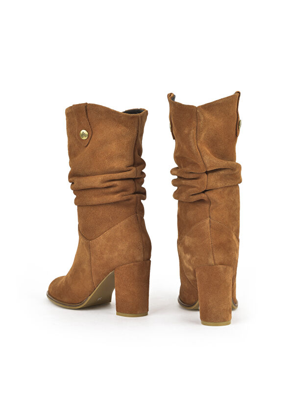 Kadın Hakiki Deri Çizme 1531050Z25100670K Taba - Görsel 4