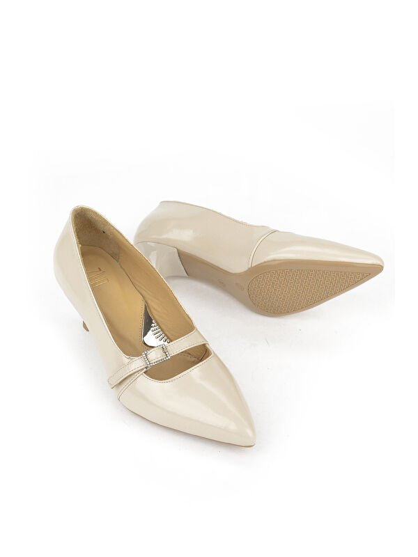 Kadın Hakiki Deri Ayakkabı 1531050Z26105007K Bej - Görsel 5