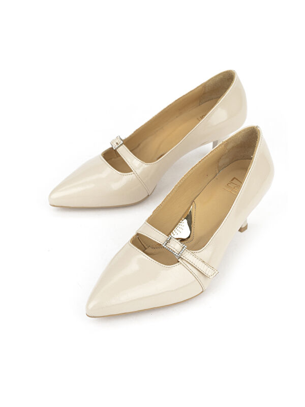 Kadın Hakiki Deri Ayakkabı 1531050Z26105007K Bej - Görsel 6