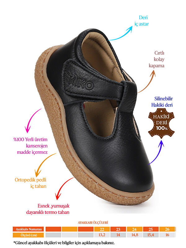 Kiko Kids Beyaz Kiko Kids Lija %100 Deri Günlük Kız Bebek Babet Ayakkabı