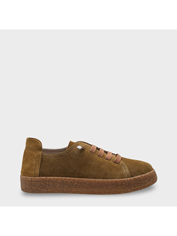 Capone Outfitters Matelda Hakiki Deri Süet Sneaker