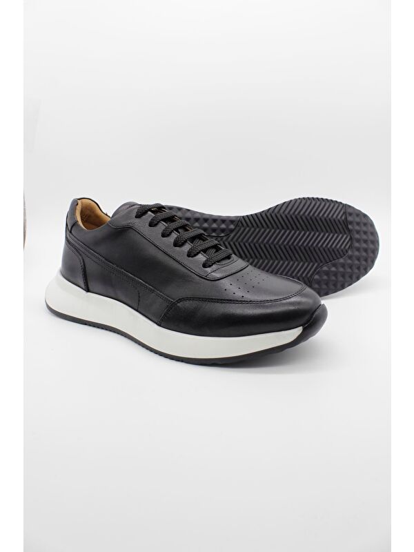 %100 Deri Bağcıklı Casual Ayakkabı 1033250157 - Görsel 4