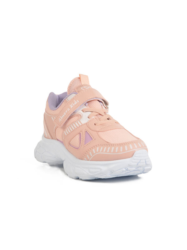 Pudra Cırtlı Fileli Kız Çocuk Spor Ayakkabı 1500 F - Görsel 4