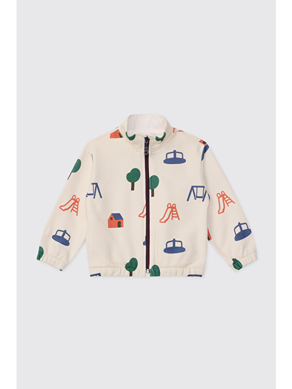 Panço Erkek Bebek Bej Sweatshirt