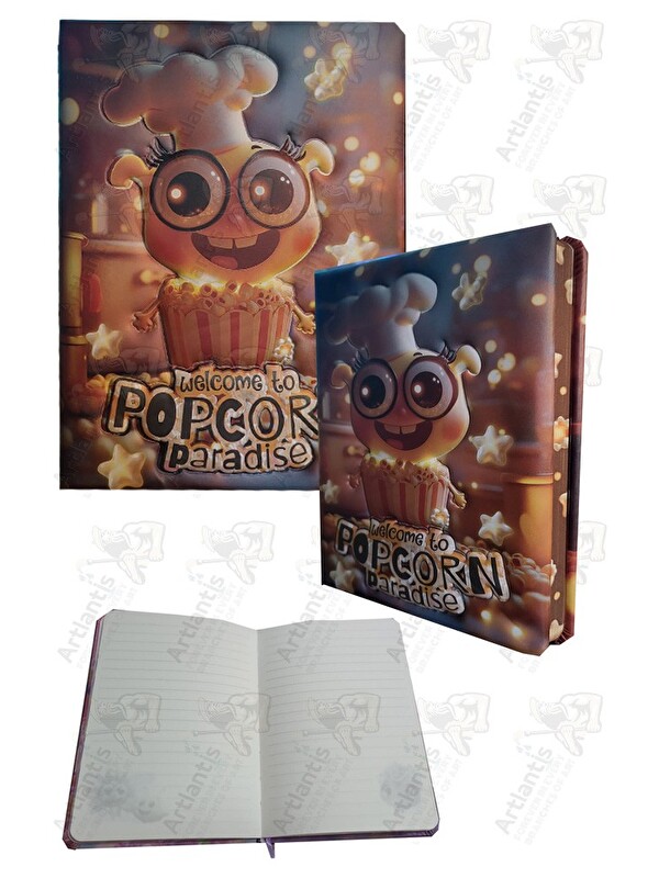 Artlantis Kokulu Not Defteri 1 Adet Puffy Cute 13x18cm 96 Yaprak Çizgili Pofuduk Defter Kız Hediye Defter