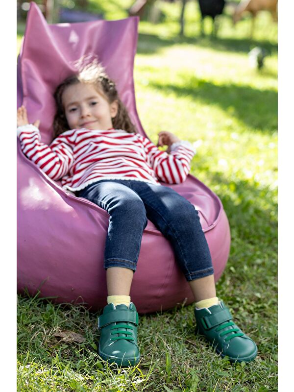 Smart Walker High Top Yeşil Işık Barefoot Çocuk Bot - Görsel 5