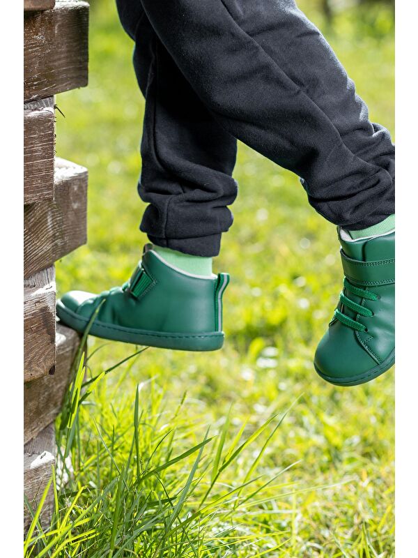 Smart Walker High Top Yeşil Işık Barefoot Çocuk Bot - Görsel 6