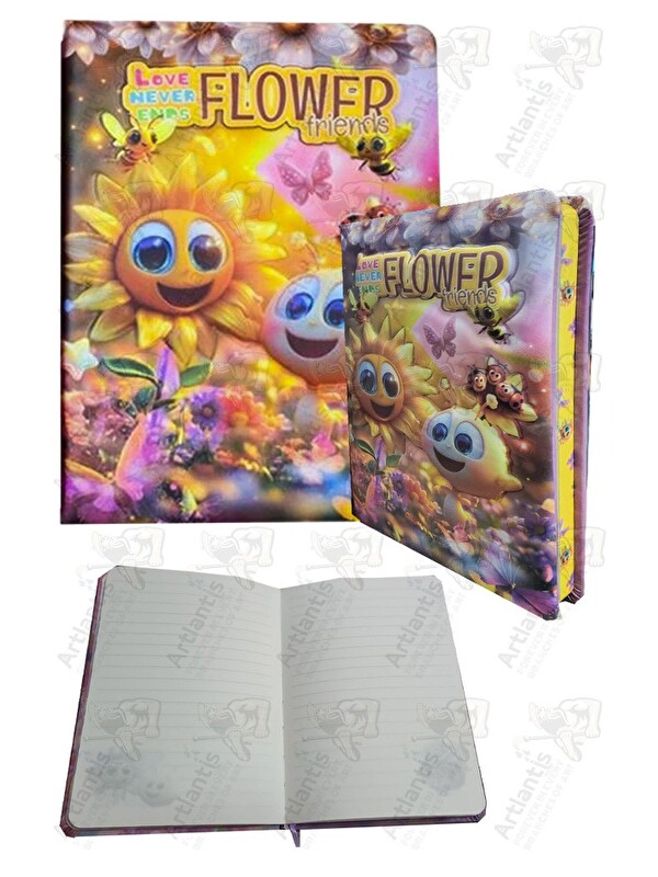 Artlantis Kokulu Not Defteri 1 Adet Puffy Cute 13x18cm 96 Yaprak Çizgili Pofuduk Defter Kız Hediye Defter