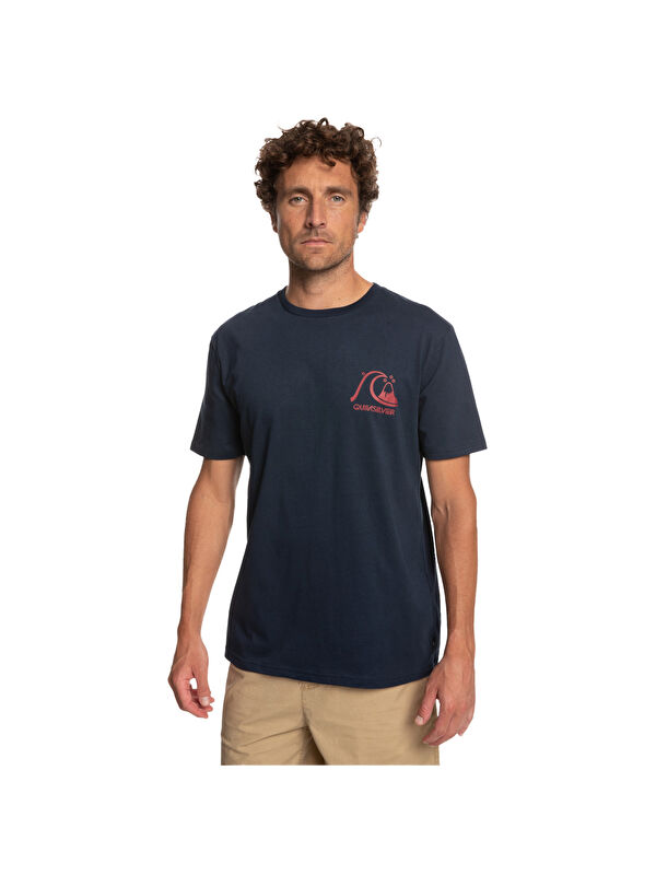 Quiksilver Scenicjourney Erkek Mavi Tişört