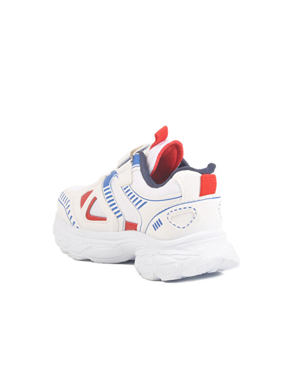Beyaz Cırtlı Fileli Unisex Çocuk Spor Ayakkabı 1500 F - Görsel 5