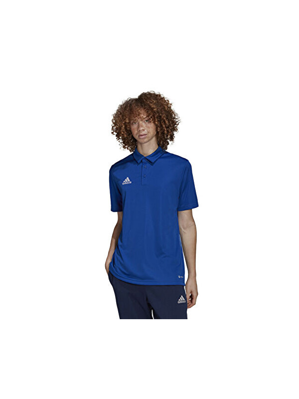 Adidas Ent22 Polo Erkek Futbol Polo Yaka Tişört HG6285 Mavi
