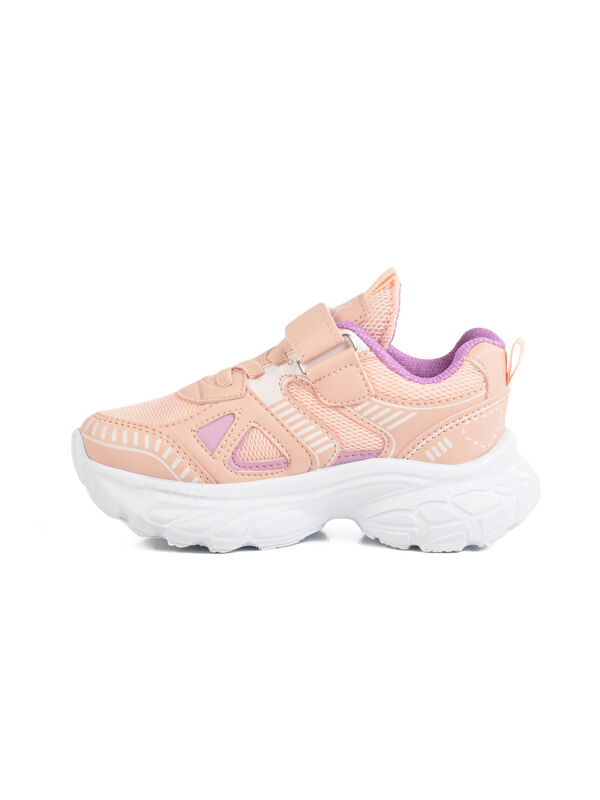 Pudra Cırtlı Fileli Kız Çocuk Spor Ayakkabı 1500 P - Görsel 3