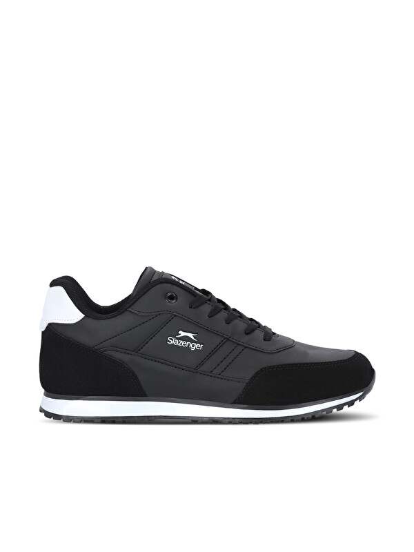 SLAZENGER ISPIRE I Erkek Büyük Beden Siyah / Beyaz Günlük Spor Ayakkabısı