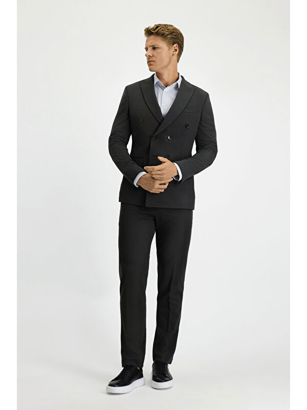 Kiğılı Polo Club Slim Fit Dar Kesim Kruvaze Takım Elbise