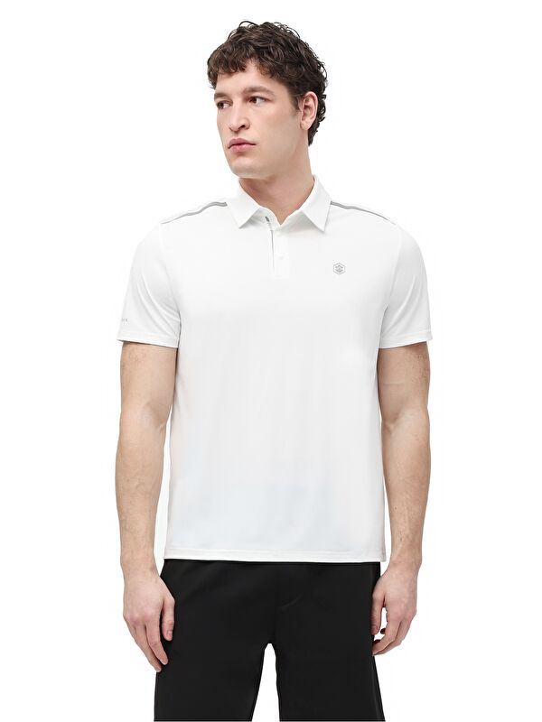 Lumberjack ML ARON 12ELG2-207 6FX Beyaz Erkek Kısa Kol T-Shirt
